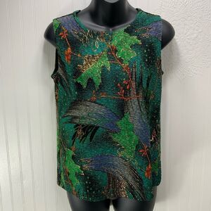 VINTAGE 80’s N Touch sleeveless blouse